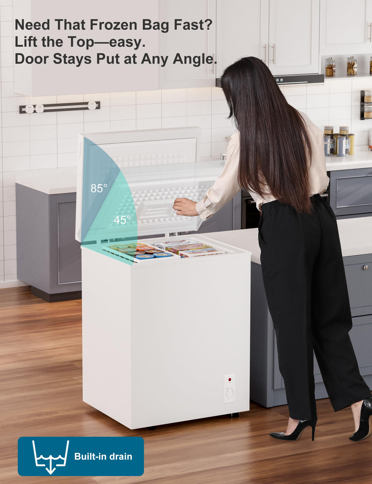 2.5 Cu.Ft White Chest Freezer X942