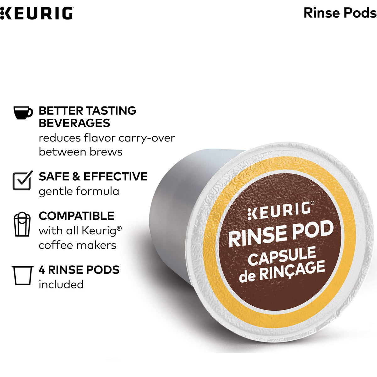 Single Serve K-Cup Pod Coffee Maker & Cleanse Kit I77765