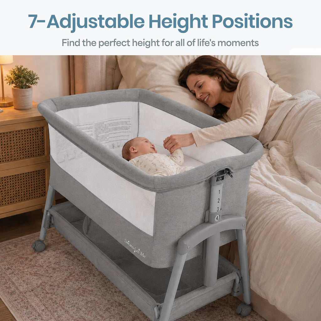 Foldable Portable Bassinet - Gray C2388