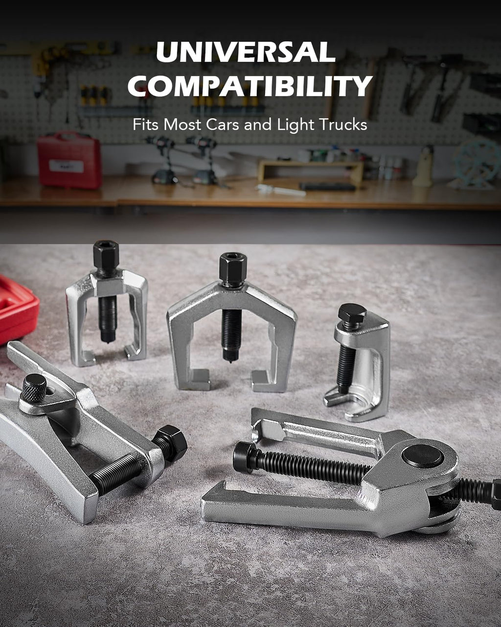 Ball Joint Separator, Tie Rod End Tool Set, Pitman Arm Puller I84845