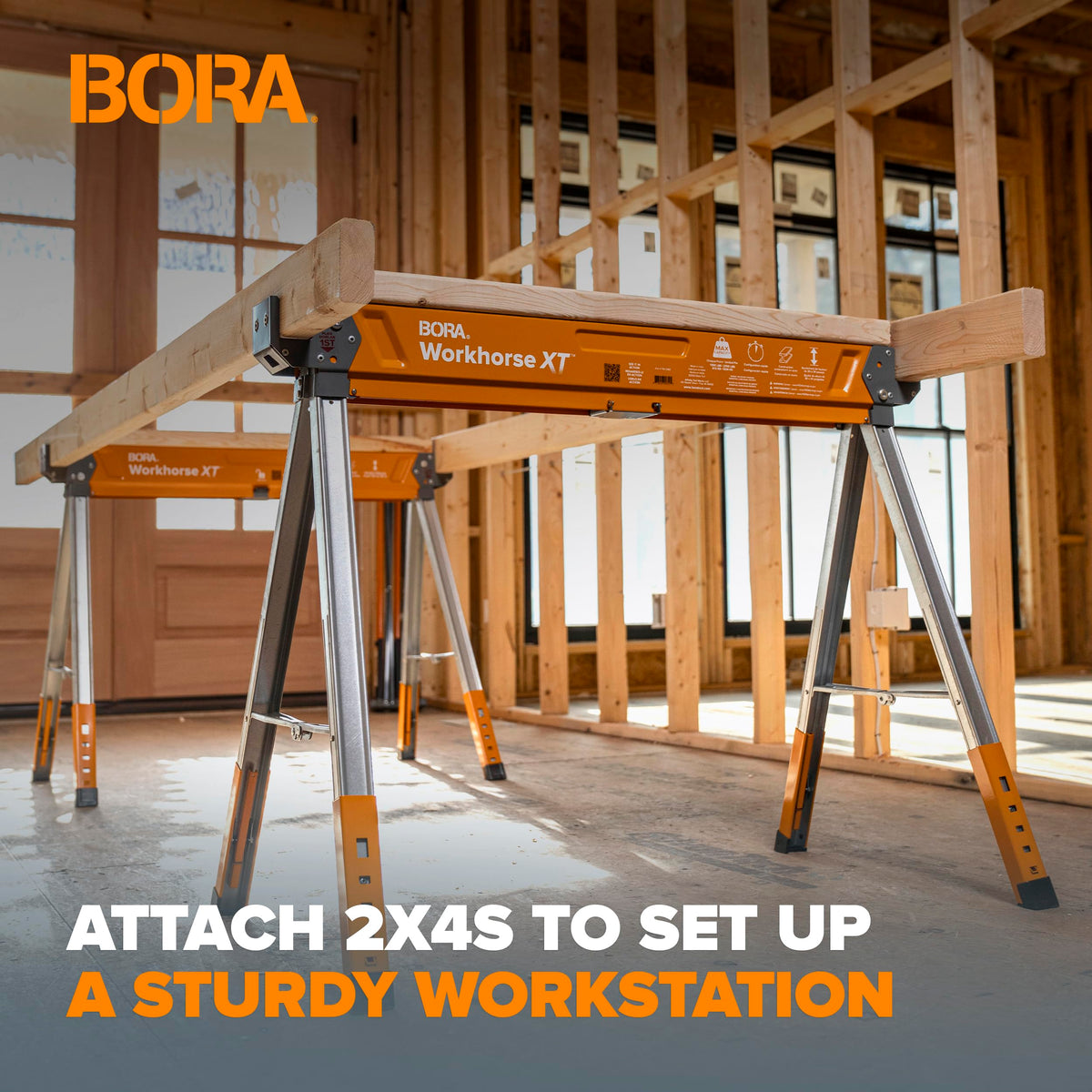 Adjustable Height Folding Sawhorse C366