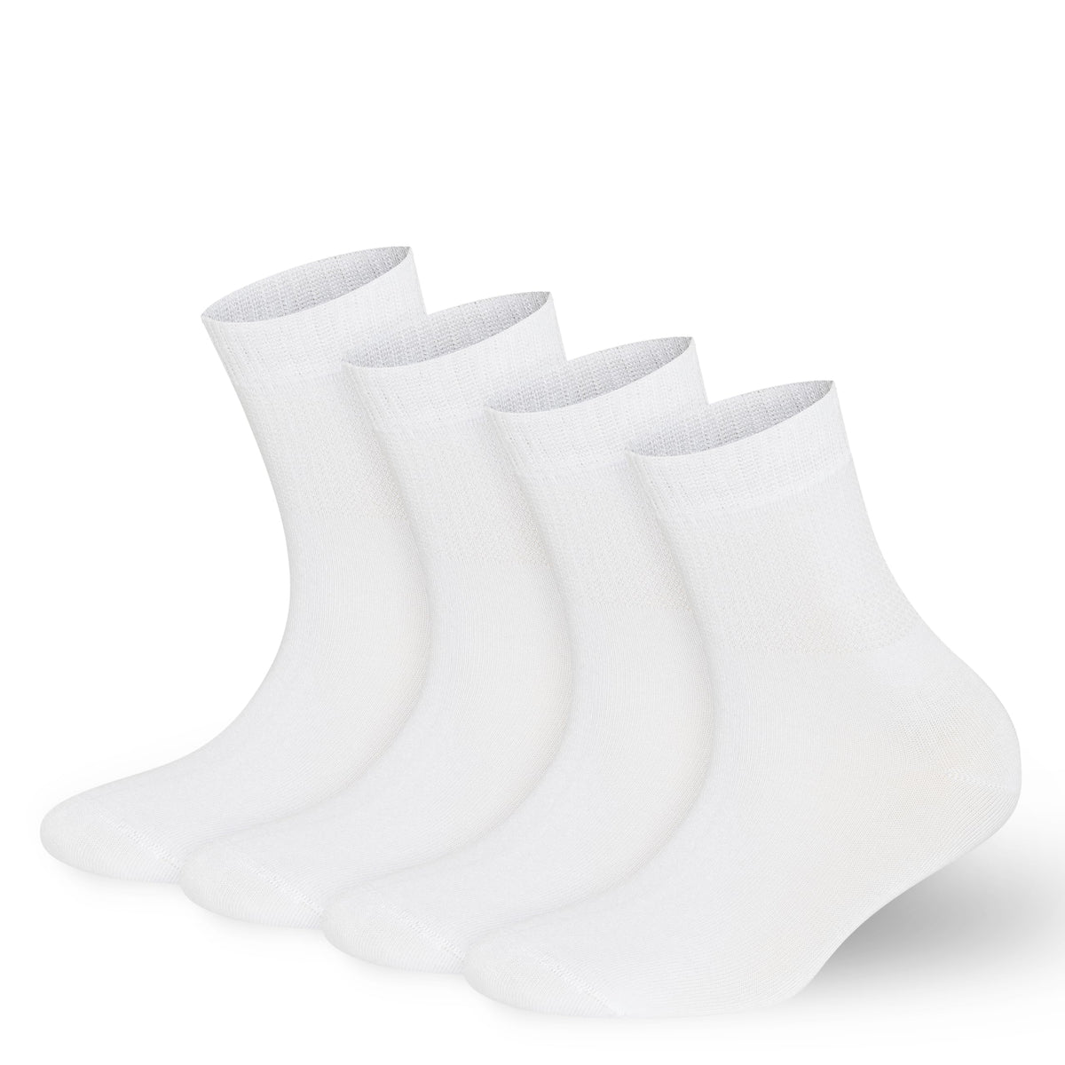 Mens Womens Rayon Bamboo 4 Pairs Ankle Socks Z8018