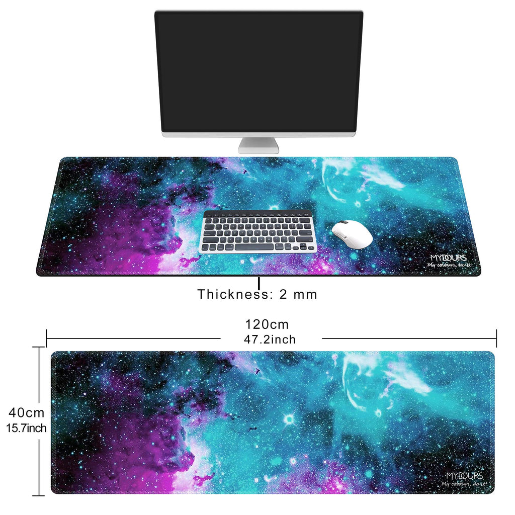 XXL Gaming Mouse Pad 48x16 Inches Fabric Non-Slip Rubber A9487