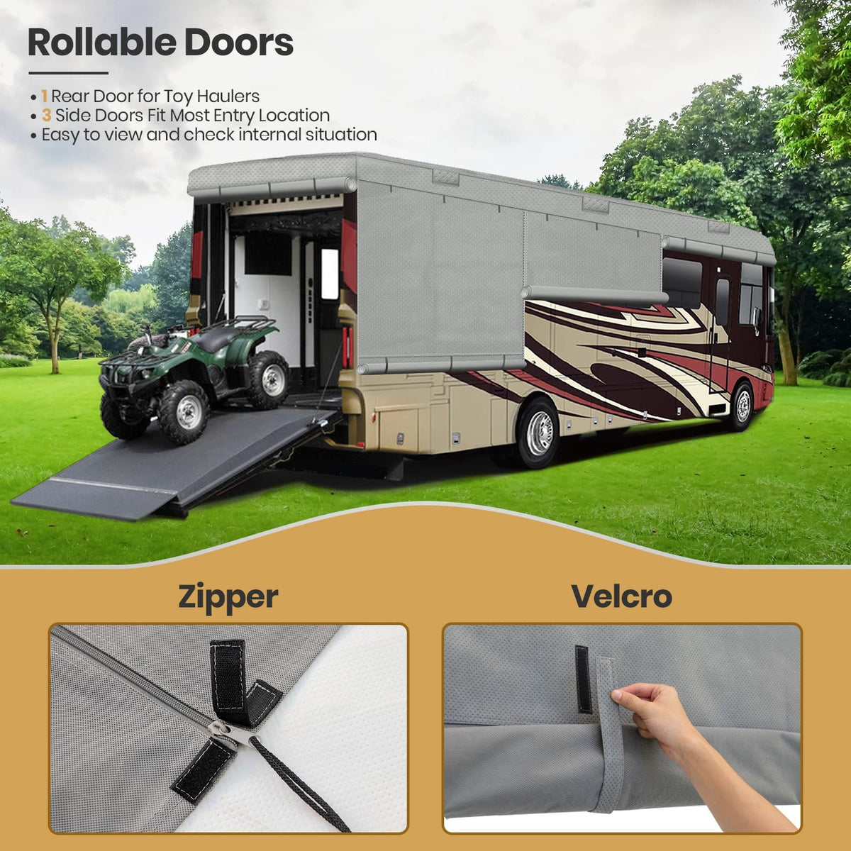 33-37ft 9 Layers Class A RV Cover D204