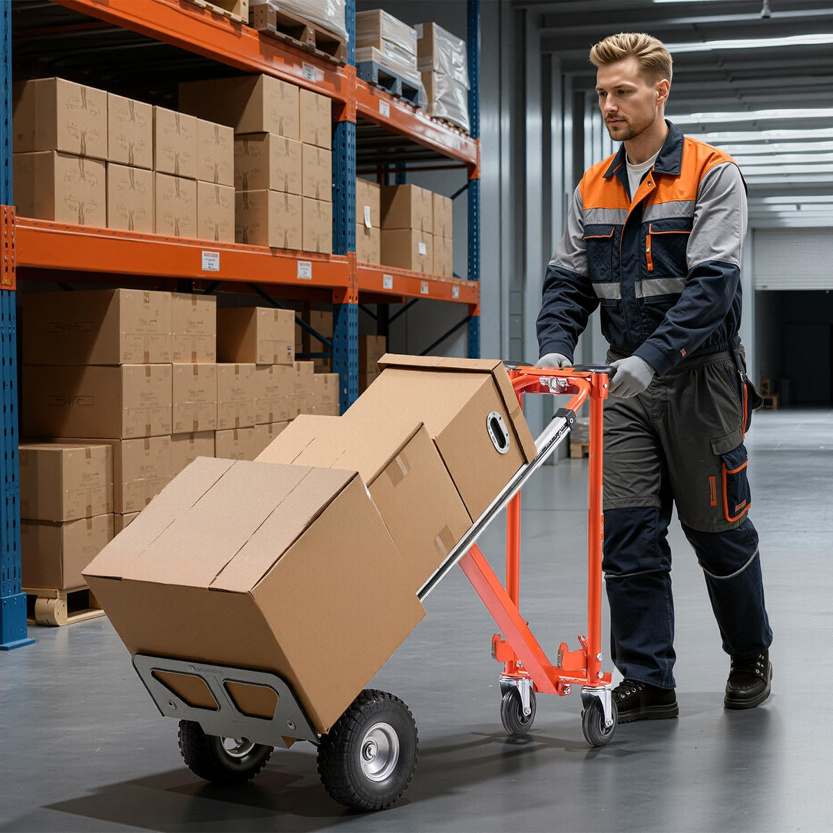 4 in 1 Hand Truck Dolly 1000 lbs Load Capacity R566