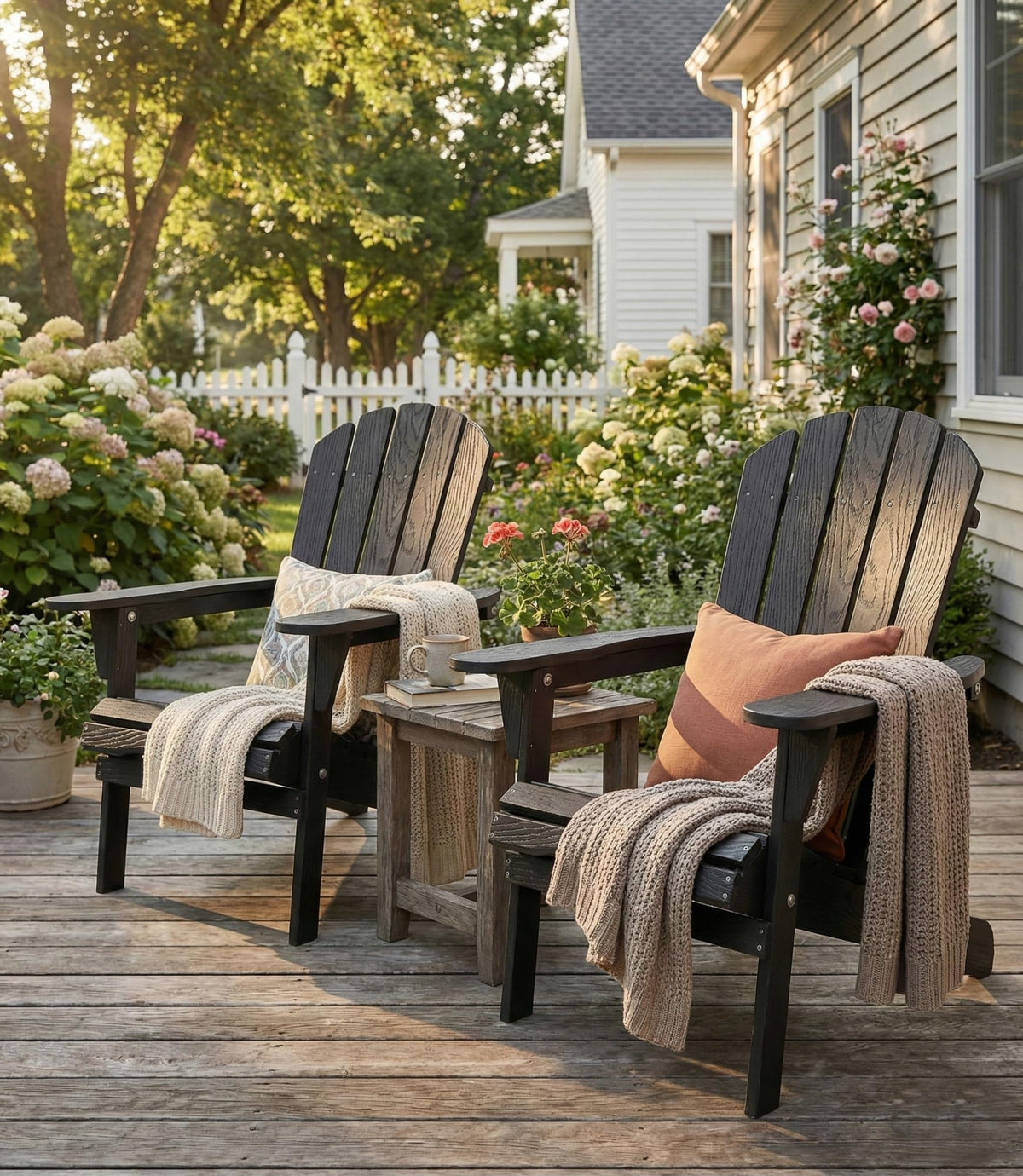 Folding Solid Cedar Wood Adirondack Chair S20053