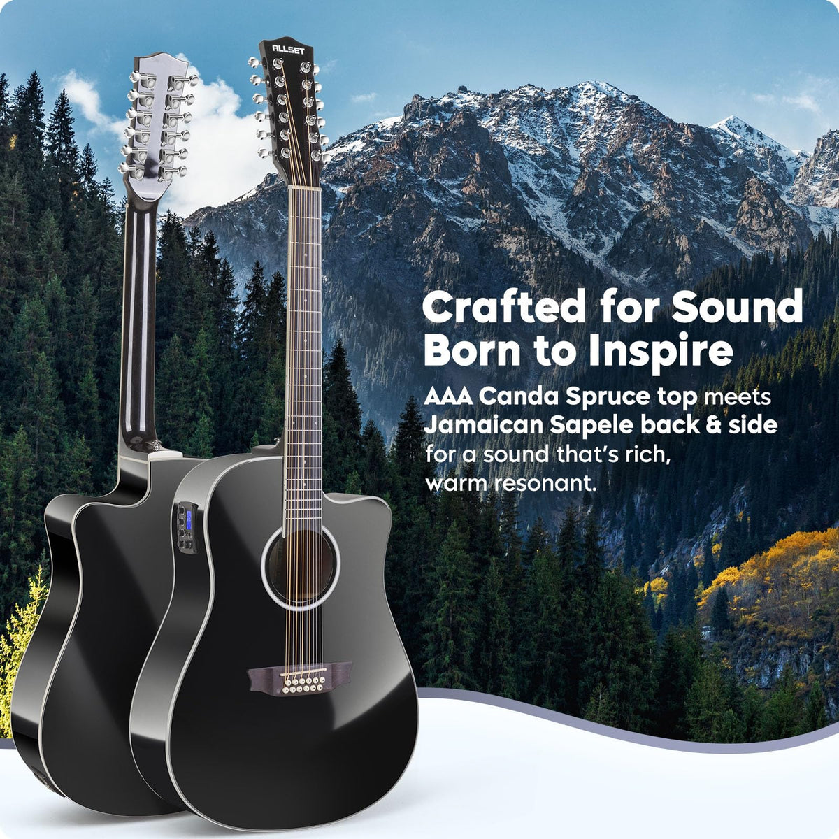 12 String Acoustic Electric Guitar B2634