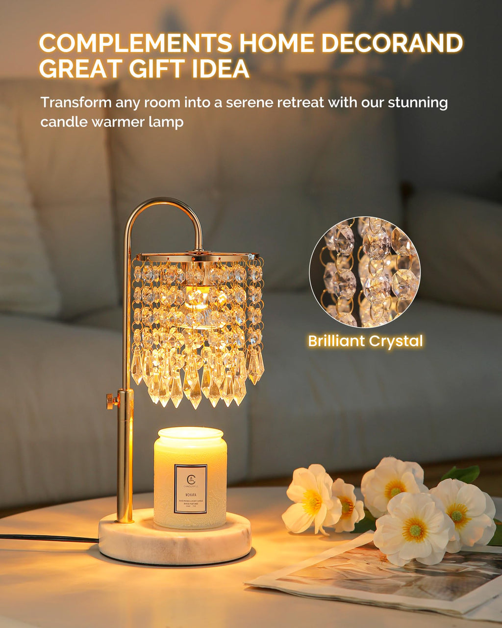 Candle Warmer Lamp with Timer Dimmer and 3 Bulbs W487151