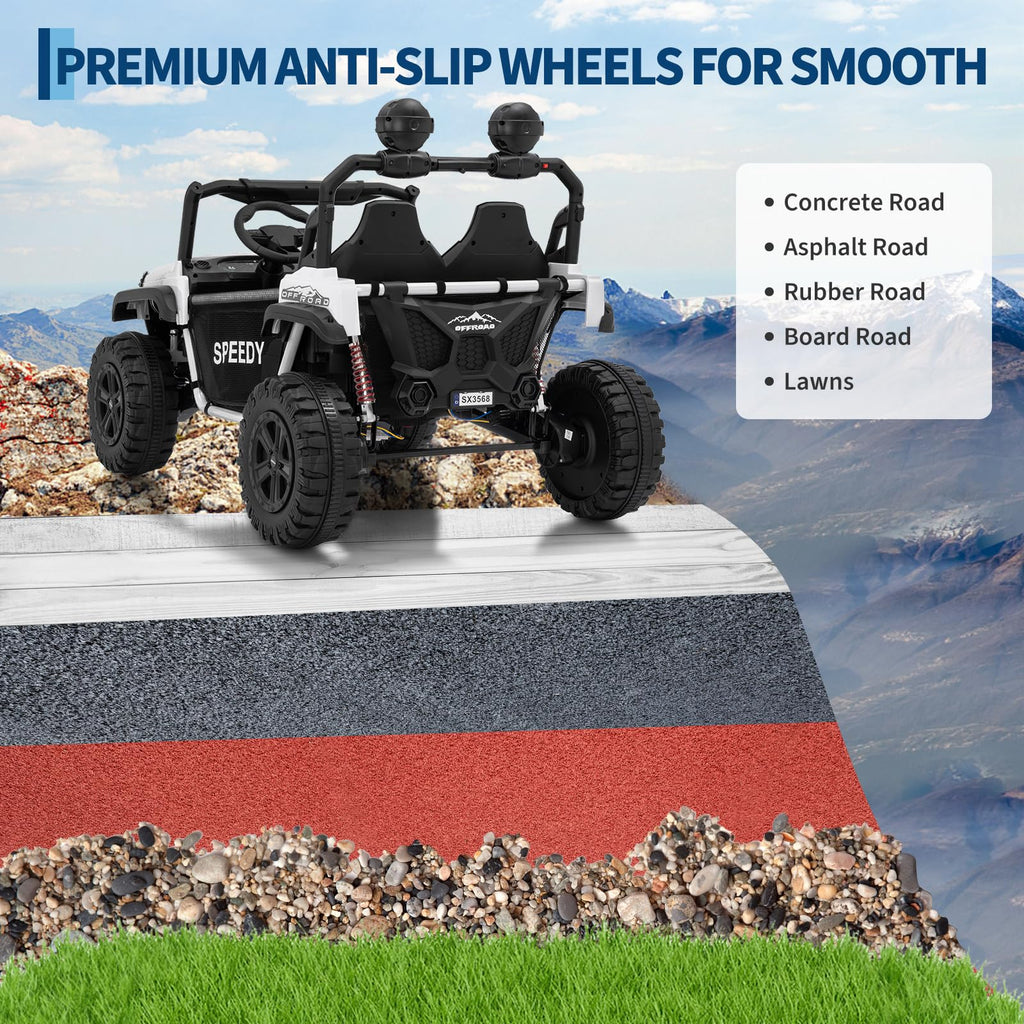 24V 4WD Electric Car 2 Seater UTV with Remote Control B290239