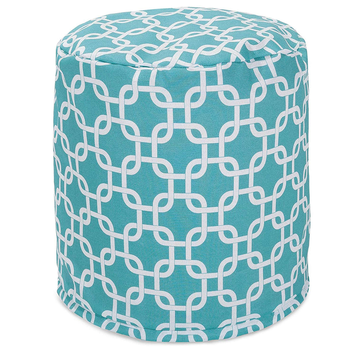 Teal Indoor/Outdoor Bean Bag Ottoman Pouf I842784