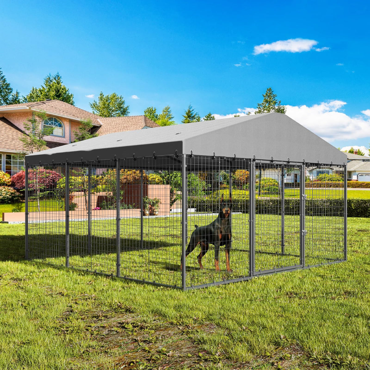 10 x 10 x 6 FT Outdoor Dog Kennel L651411