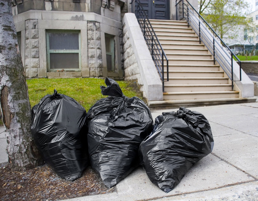 55-60 Gallon Heavy Duty Black Trash Bags 150 Bags T682065