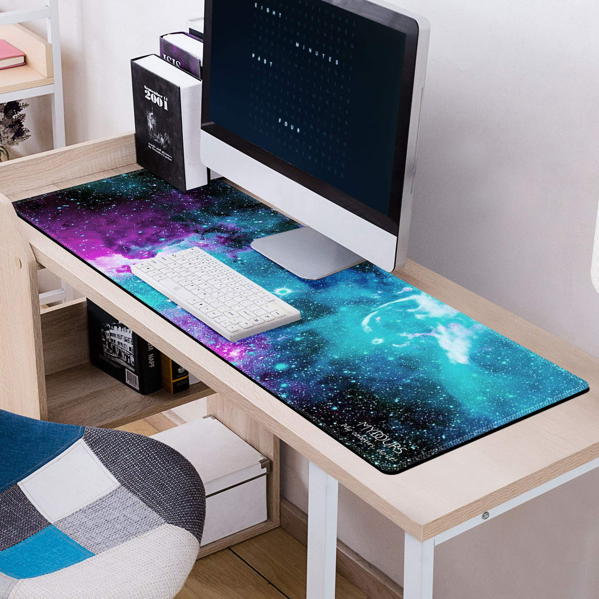 XXL Gaming Mouse Pad 48x16 Inches Fabric Non-Slip Rubber A9487