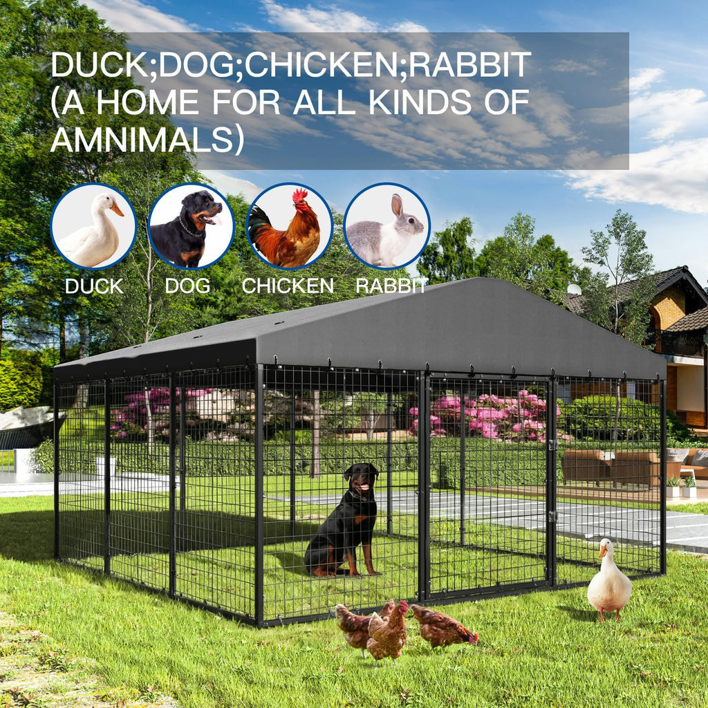10 x 10 x 6 FT Outdoor Dog Kennel L651411