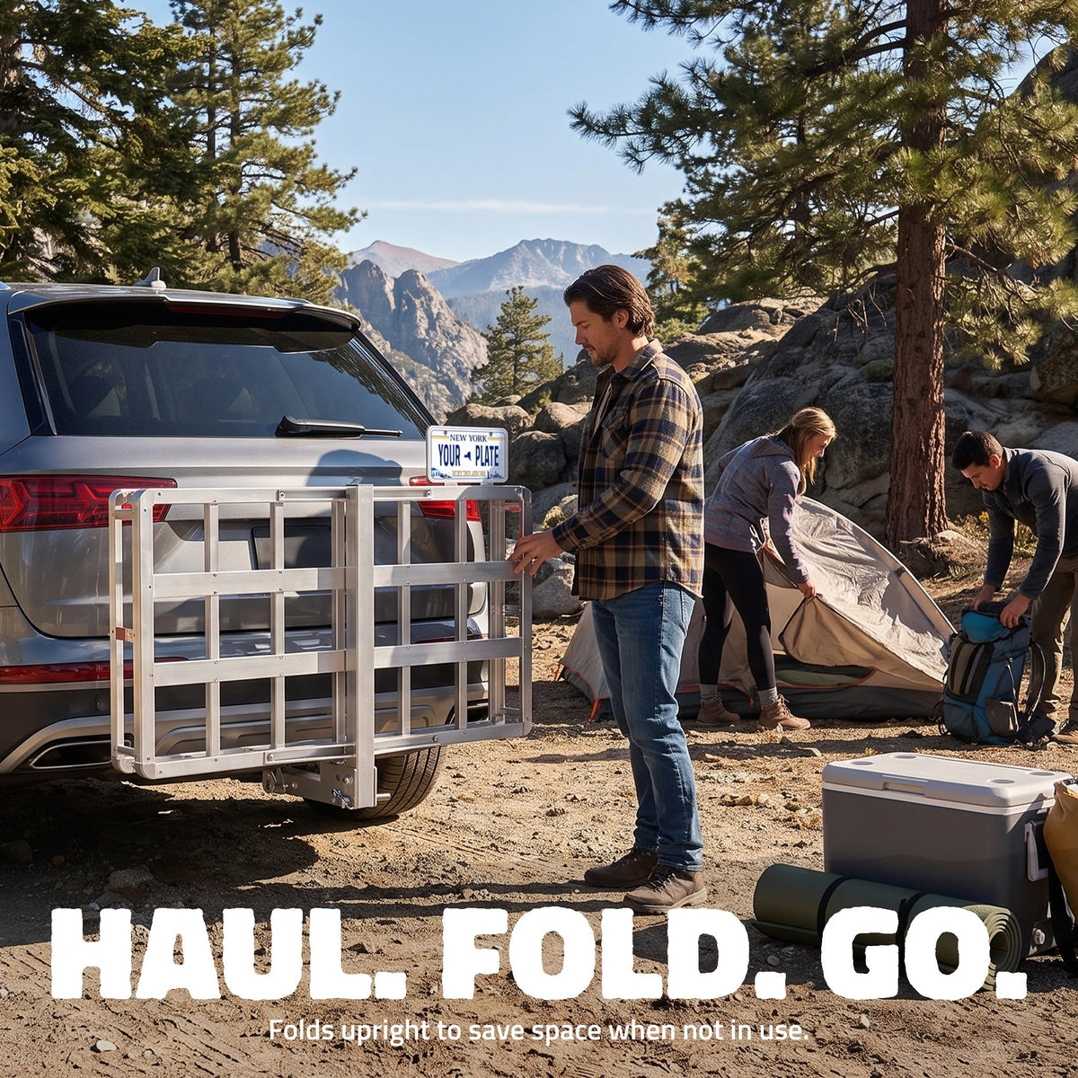 Aluminum Hitch Cargo Carrier & Cargo Bag R7790